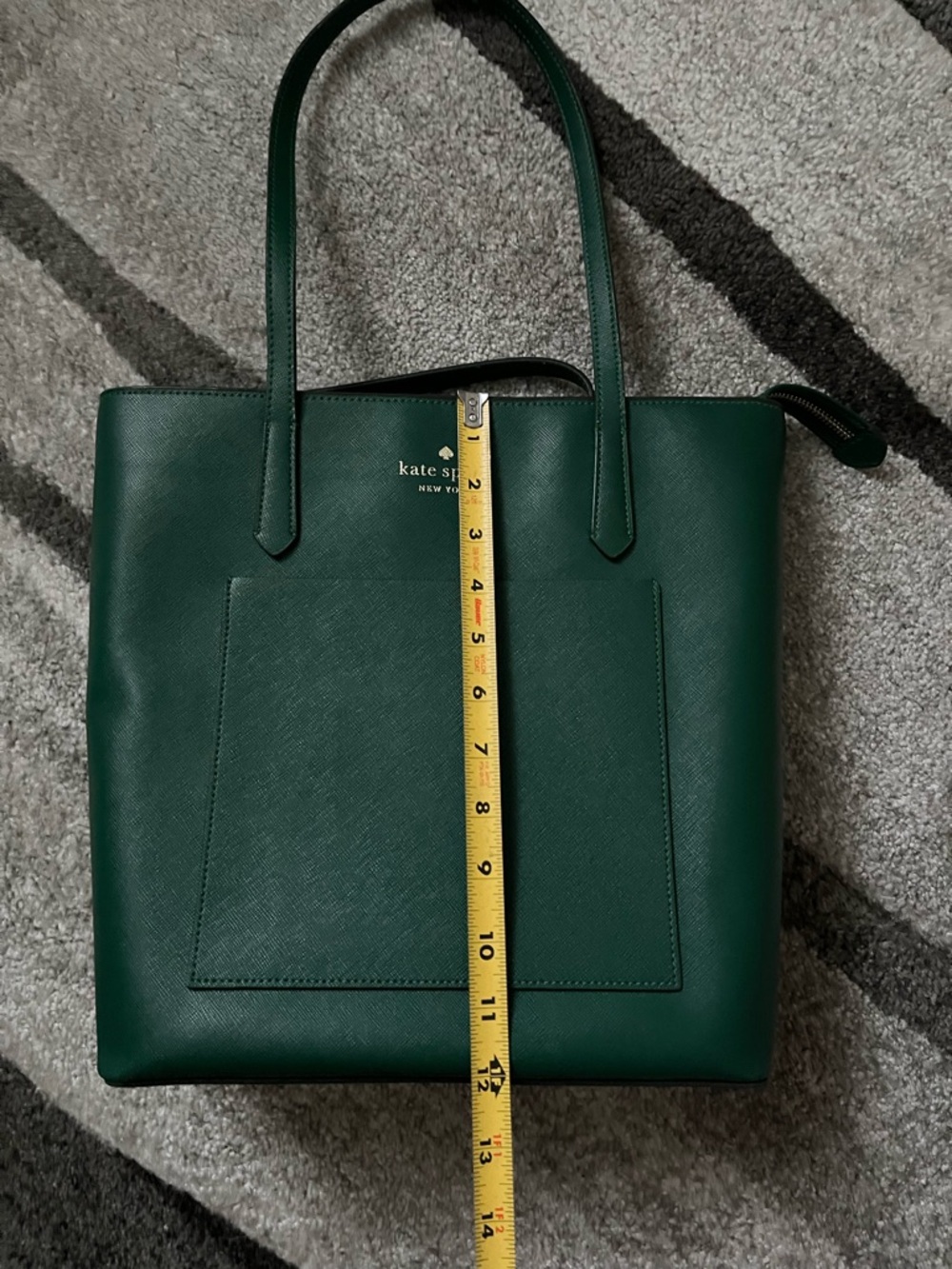 RARE Dark Green Kate Spade Tote - Picture 12 of 13